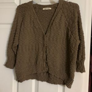 Taupe 3/4 sleeve sweater